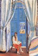Henri Matisse French window before oil painting on canvas